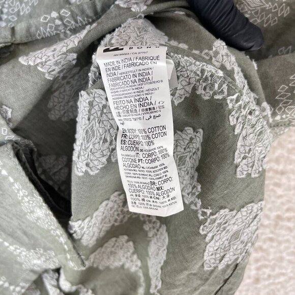 Billabong Sundays Jacquard Button-Up Casual Shirt in Sage Mens Size Large - Picture 13 of 16